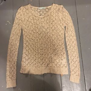 Beige crochet sweater☺️